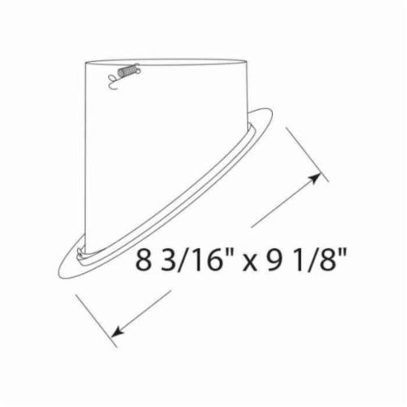 Juno 602 CWH Downlight Super Sloped Cone Trim, 8-3/16 in ID x 9-1/8 in OD, Halogen Lamp, For Use With IC928, TC928, ICPL928, ICPL928R, IC928LED9G4, IC928LED14G4, IC928LWD9G4 Series Housing